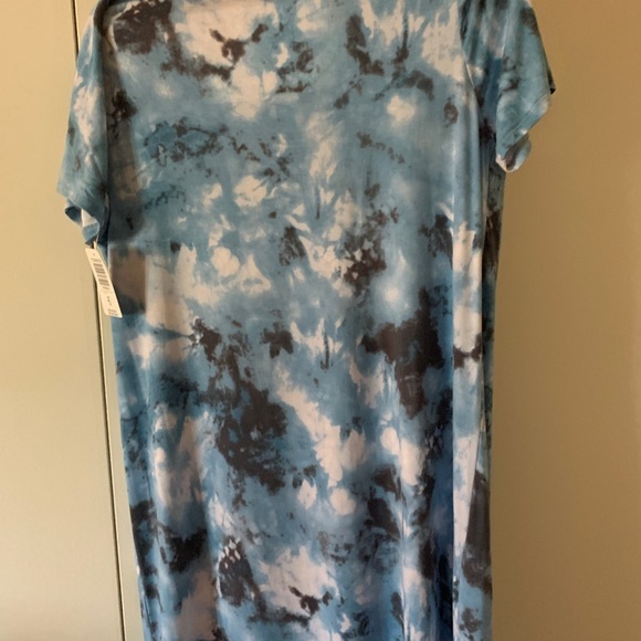 Torrid NWT Size 00 Blue Tie Dye T-Shirt Dress - Picture 5 of 7